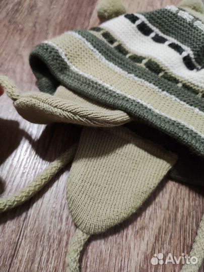 Шапка и шарф на весну для мальчика (48-50)
