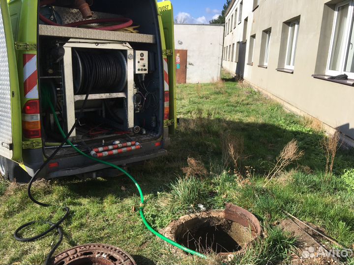 Устранение засоров канализации, прочистка труб