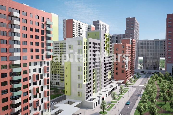 Своб. планировка, 44 м², 7/21 эт.