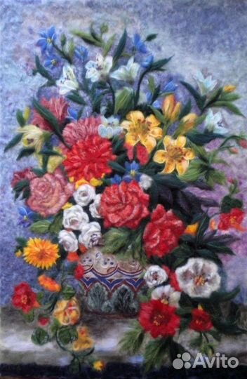 Картина из шерсти