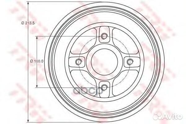 DB4214MR Барабан тормозной renault logan/clio/M
