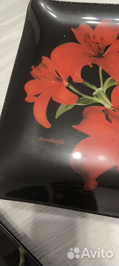 Сервиз, закалённое стекло Arcofam на 12 персон