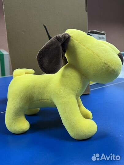 Мягкая игрушка. Желтая собачка