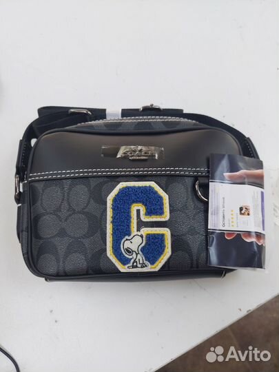 Мужская сумка через плечо coach