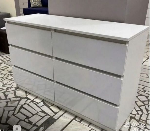 Комод IKEA мальм 6 ящиков