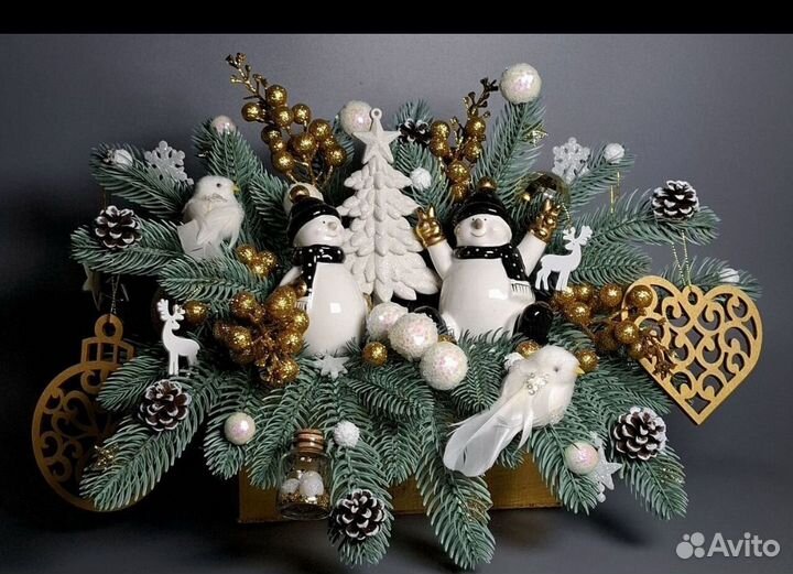 Новогодние украшения подарки для дома и декор
