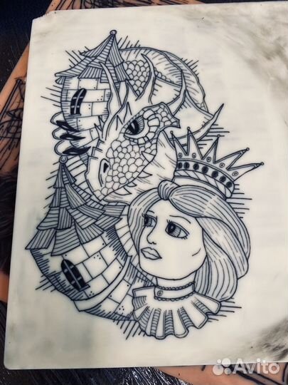 Модель для тату