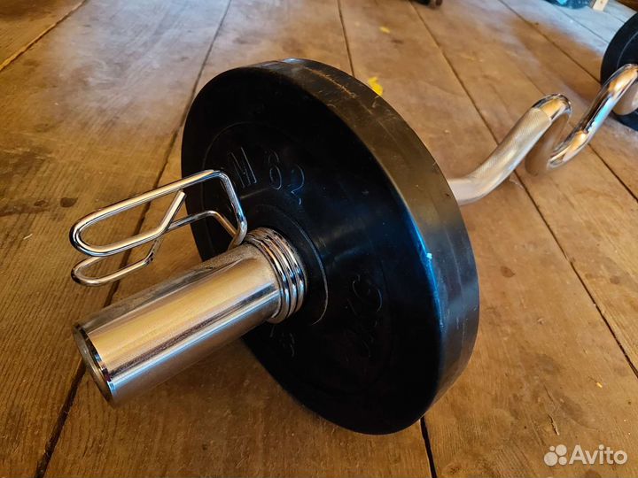 Штанга ez гриф. Д50. Два блина по 10кг