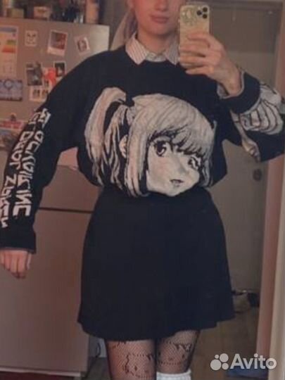Свитер y2k аниме