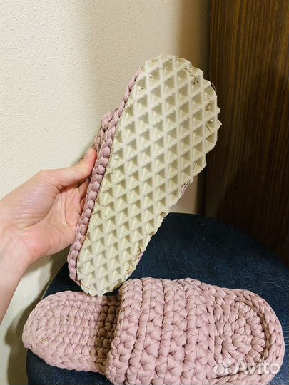 Тапочки вязаные