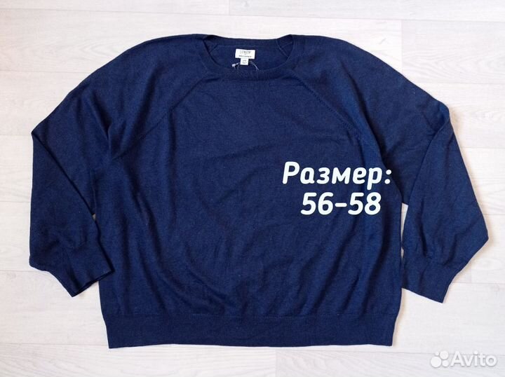 Свитер синий JCrew 56 58