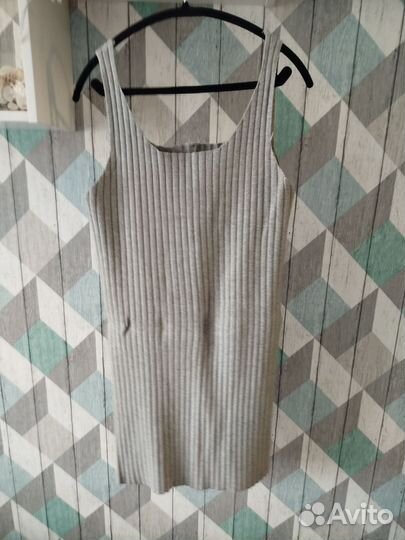 Платье теплое, лапша, вязаное