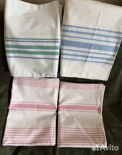 Простыни льняные СССР, 214х150, 4 шт