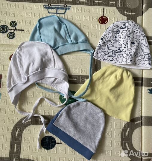 Шапочки и чепчики для мальчика 40-42