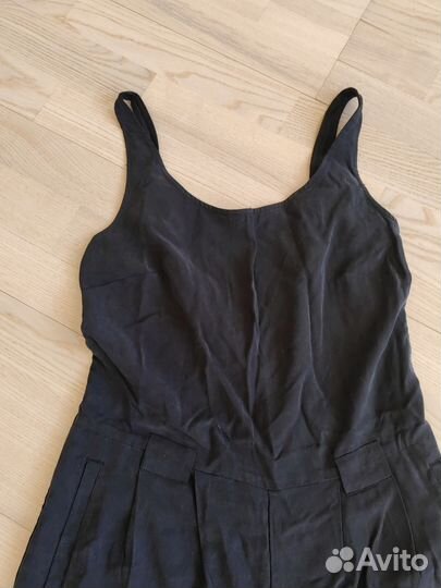 Комбинезон Zara шелковый черный, р.XS, Испания