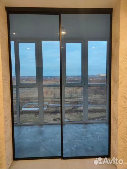 Перегородка из стекла под ключ