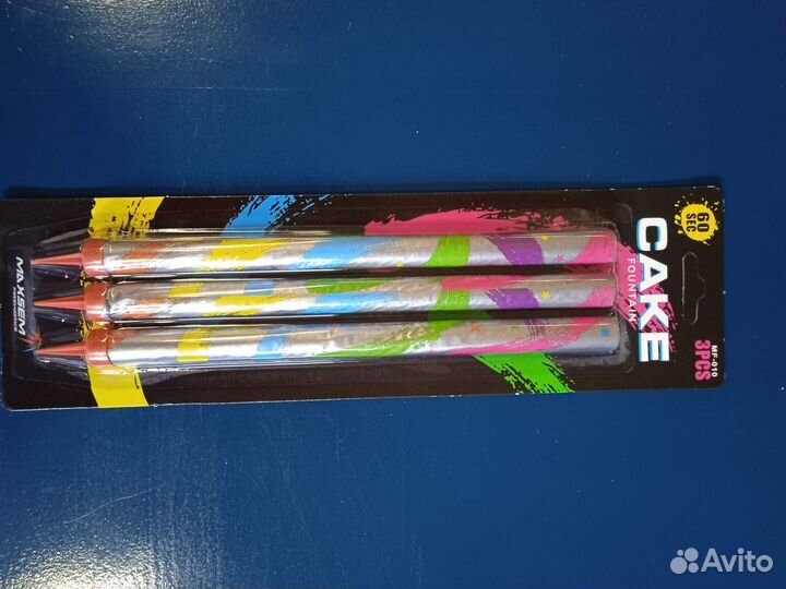 Свечи фонтановые в торт