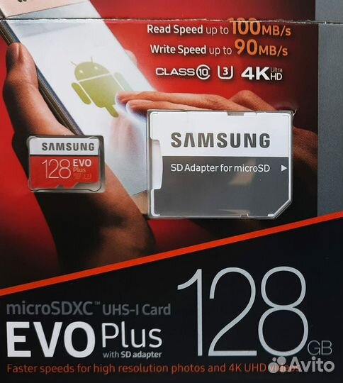 Samsung Evo Plus 128 GB micro sdxc 4K (Оригинал)