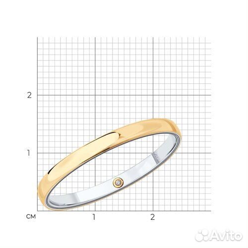 Кольцо sokolov из золота, 1114002-01, р.18
