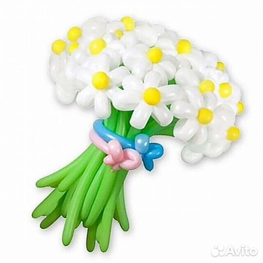 Цветы из воздушных шаров