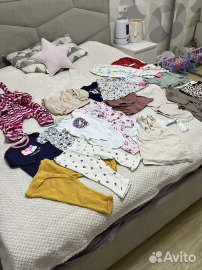 Детская одежда для девочек пакетом 80