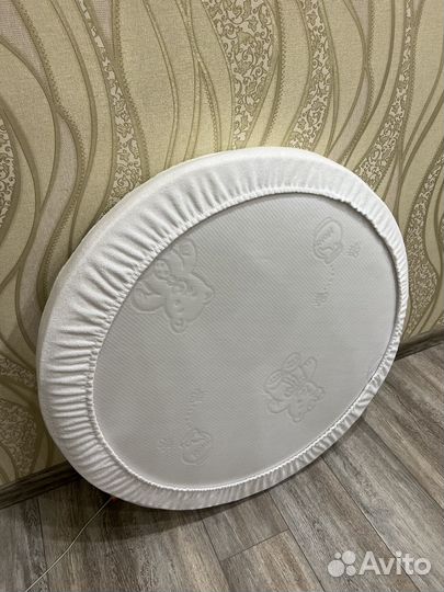 Матрас круглый, непром наматрасник, простынь