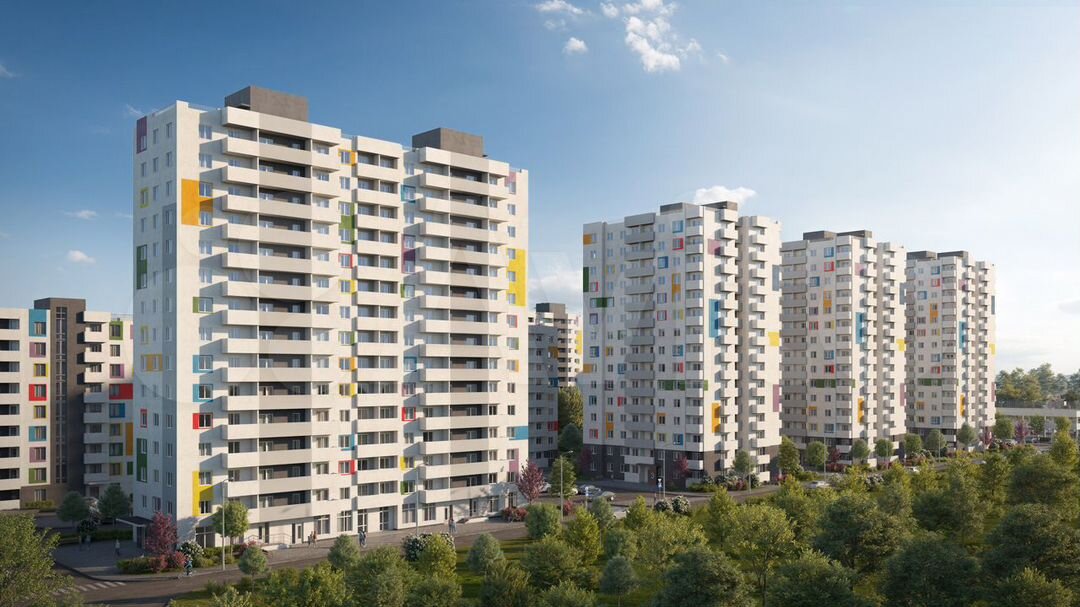 1-к. квартира, 44,4 м², 12/15 эт.