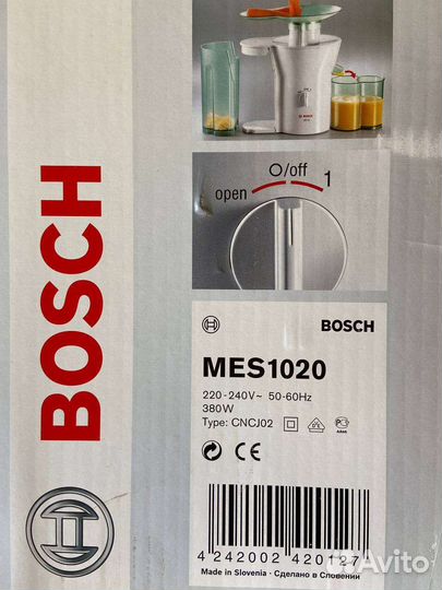 Соковыжималка bosch mes1020
