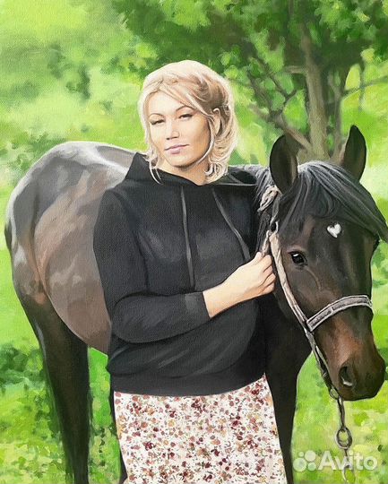 Портреты по фото масляными красками