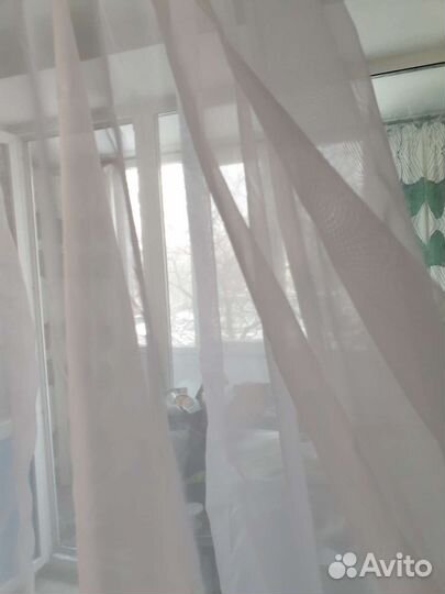Тюль новый, 280 на 260 см -2 шт