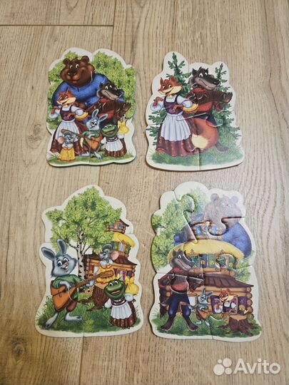 Пазлы для малышей пакетом 1-3года