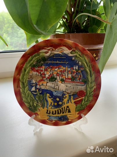 Тарелка сувенирная Будва Черногория