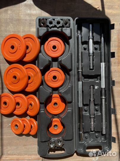 Набор штанга и гантели 50 кг