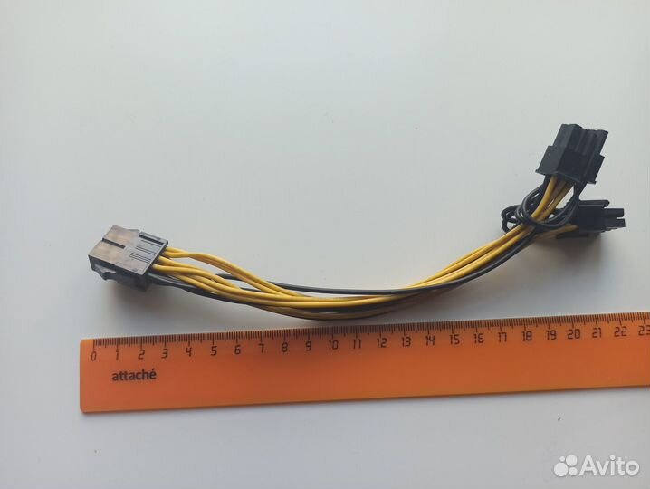 Переходник VGA c 6pin на 2*8pin, 8pin CPU на 2*8