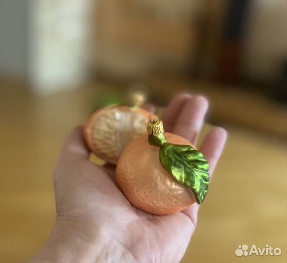 Елочные игрушки мандарины