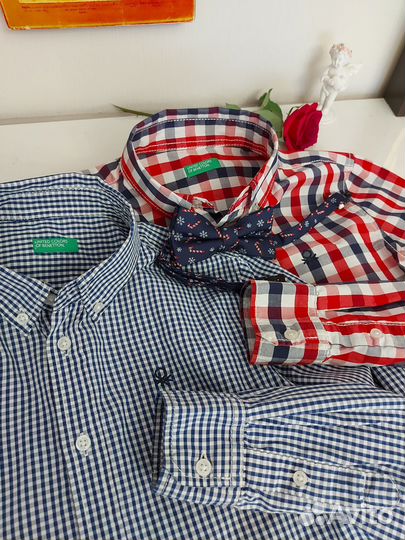 Пакетом Benetton Acoola р140 брюки рубашки long