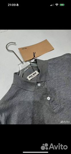 Поло лонгслив MIU MIU