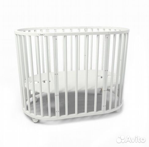 Кроватка детская круглая овальная с маятником