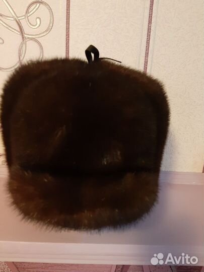 Норковая шапка мужская