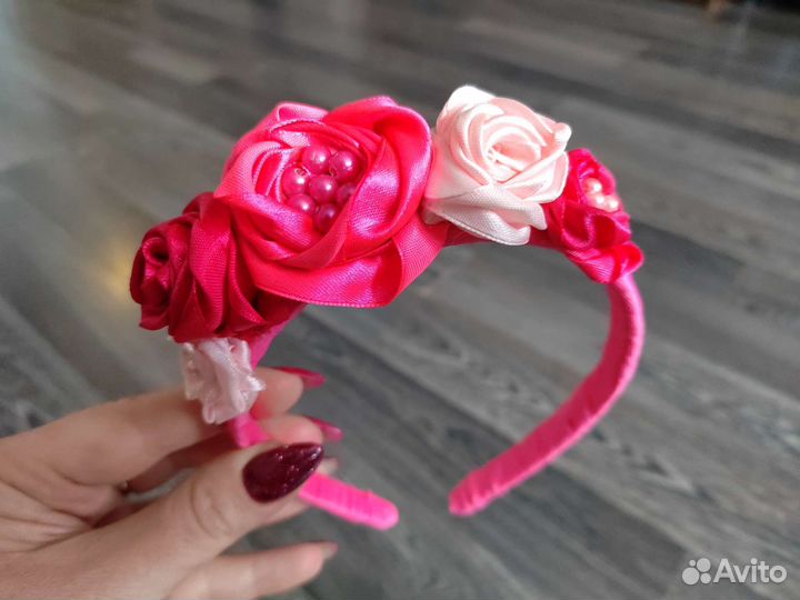 Ободок ручной работы в разных цветах