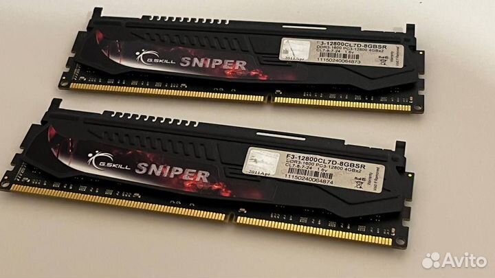 Оперативная память G.Skill Sniper DDR3 2x4