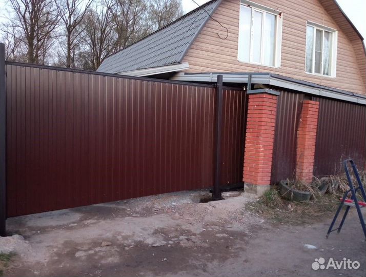 Заборы из профнастила под ключ