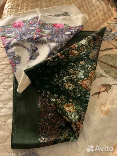 Павлопосадский платок шерсть