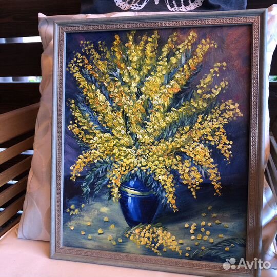 Картина маслом на картоне 28х36