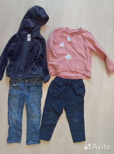 Вещи пакетом на девочку 3- 4 года Торг