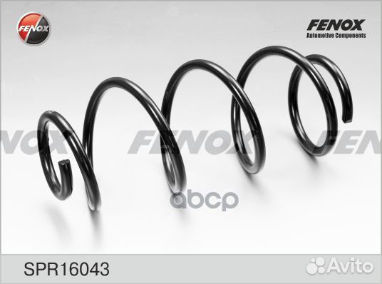 Пружина подвески передняя SPR16043 fenox