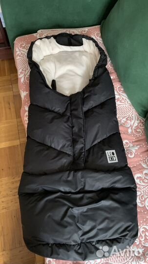 Зимний конверт в колесеу leokid до 2-3 лет