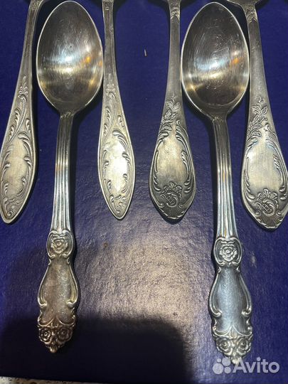 Мельхиор винтаж ложки столовые, вилки, ножи СССР