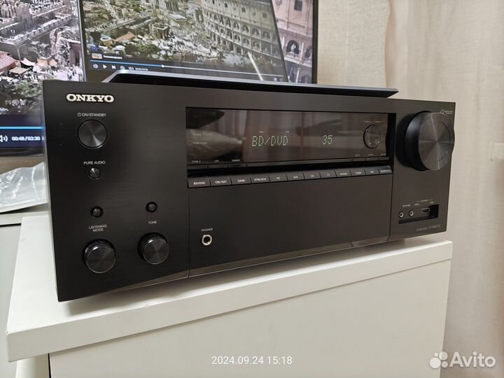 Onkyo TX-NR676 Black, Atmos, 165W