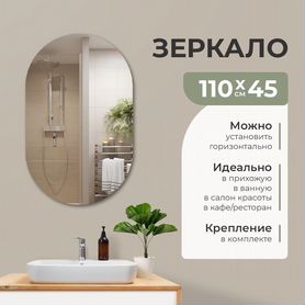 Зеркало капсула без окантовки